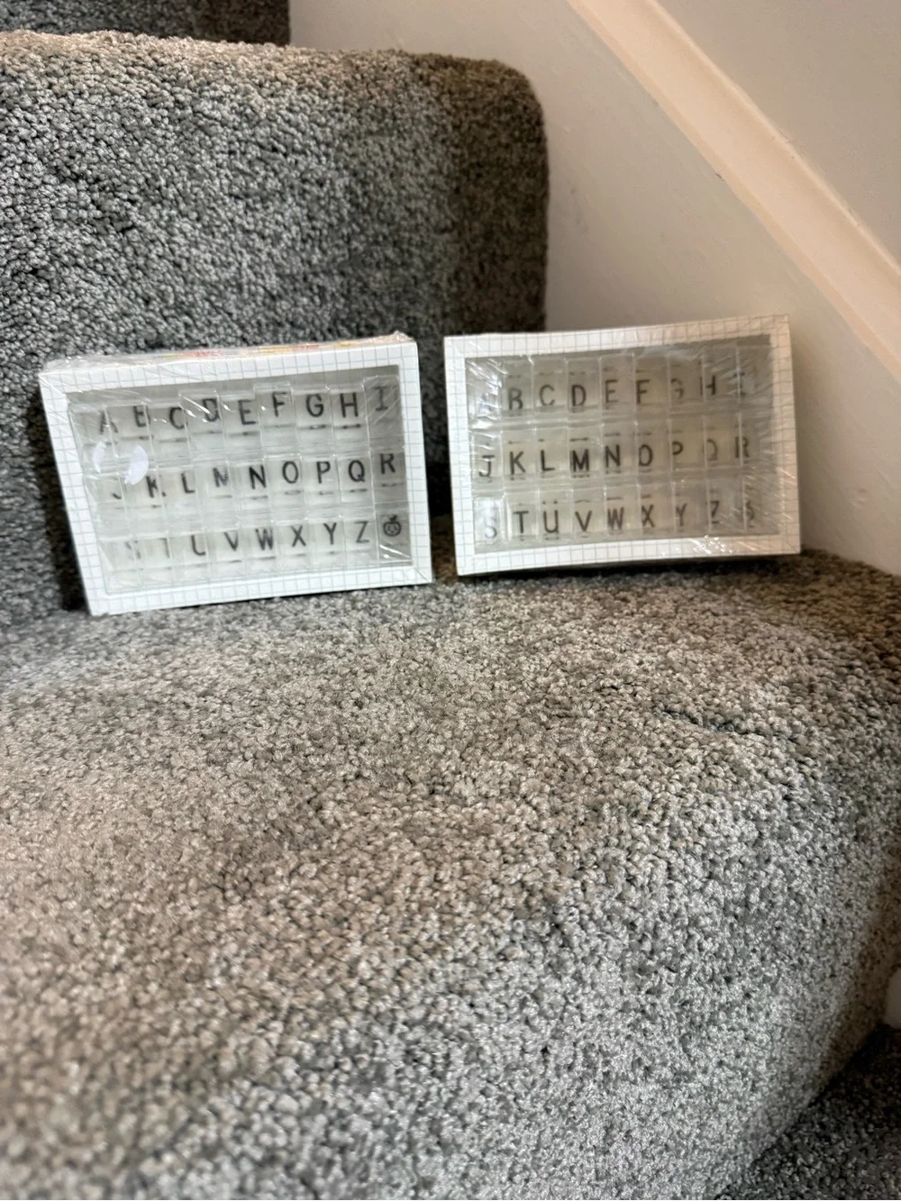 Brand new set of 2 Capital Letter Stamps